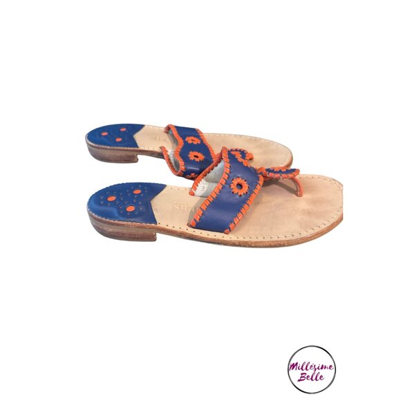 Jack Rogers Orange and Blue Sandals - Picture 2 of 4